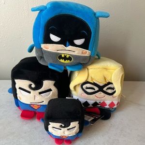 Kawaii Cubes DC Comics Batman Superman Harley Quinn set of 4